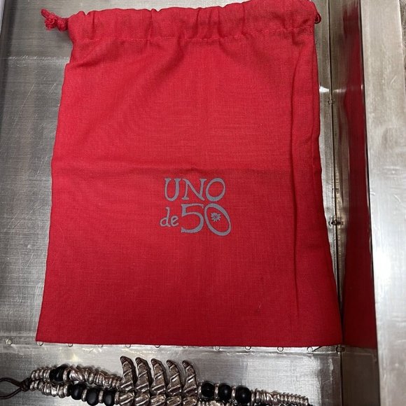 Uno De 50 Bracelet Silver Tone Black Fashion Jewelry With Bag‎ Southwest - Picture 6 of 11